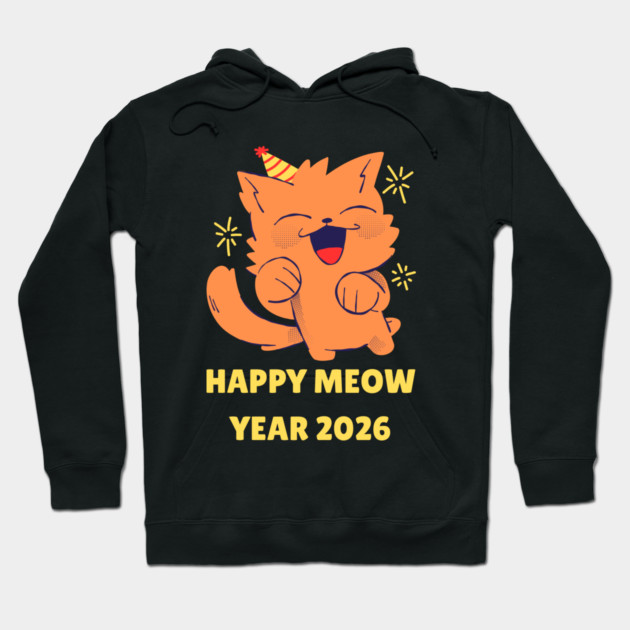 Happy New Year 2026 Hoodie by Creatifly Graphic Tees
