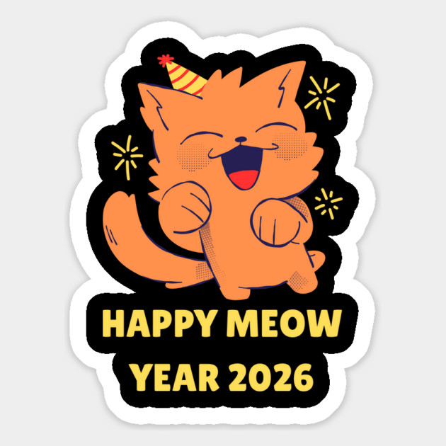 Happy New Year 2026 Magnet by Creatifly Graphic Tees