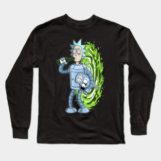 Rick Sanchez as Bender Bending Rodriguez Long Sleeve T-Shirt
