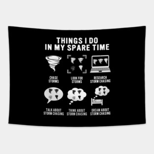 Hurricane Storm Chasing Chaser Tornado Hunter Meteorologist Tapestry