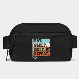 Eat Sleep Golf Repeat Golf Player Retro Golfer Vintage Bag