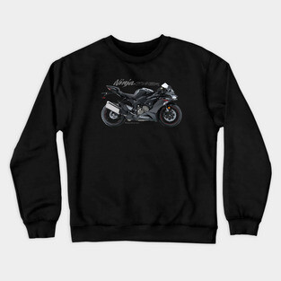 Kawasaki Ninja ZX-6R 20 black, sl Crewneck Sweatshirt