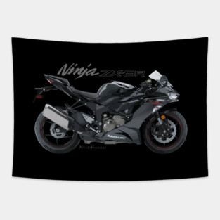 Kawasaki Ninja ZX-6R 20 black, sl Tapestry