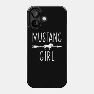 Equestrian Mustang Horse Girl Horses Lover Riding Racing Phone Case