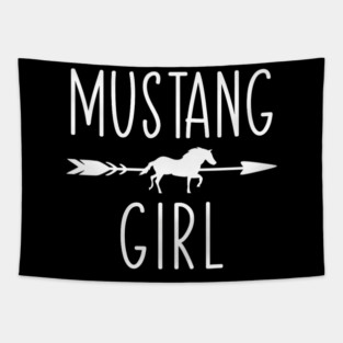 Equestrian Mustang Horse Girl Horses Lover Riding Racing Tapestry