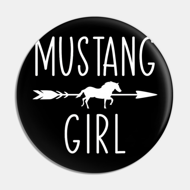 Equestrian Mustang Horse Girl Horses Lover Riding Racing Pin by yangho