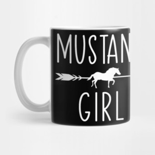 Equestrian Mustang Horse Girl Horses Lover Riding Racing Mug