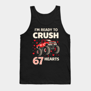 I'm Ready to Crush 67 Hearts Boys Valentines Tank Top