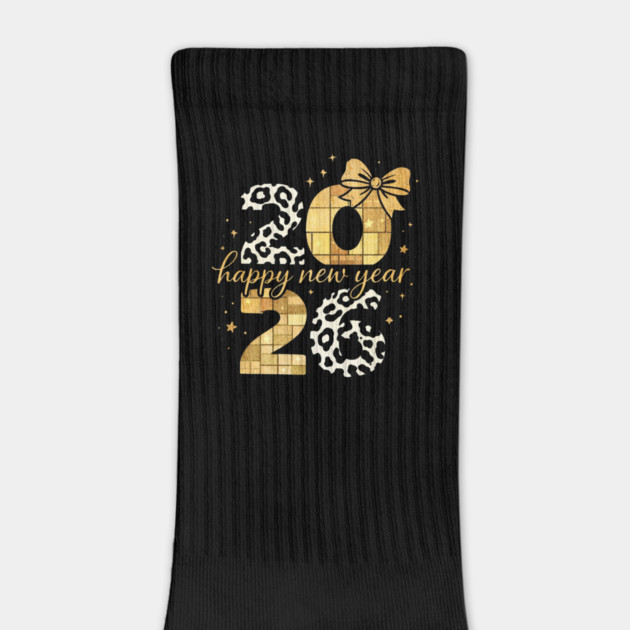 Happy New Year Cute Gold Disco Ball Bow New Year's Eve Girls by shirtlux