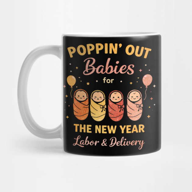 Groovy Happy New Year Labor and Delivery L&D Nurse Fireworks by shirtlux