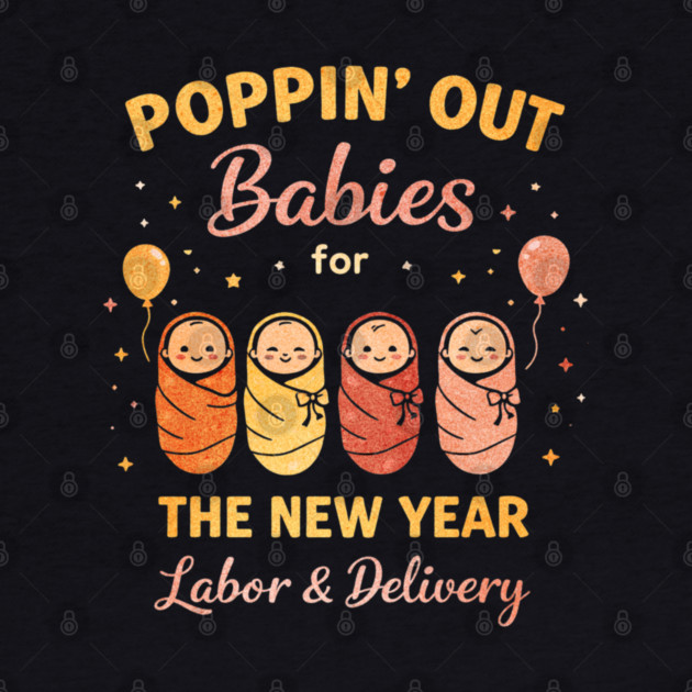 Groovy Happy New Year Labor and Delivery L&D Nurse Fireworks by shirtlux