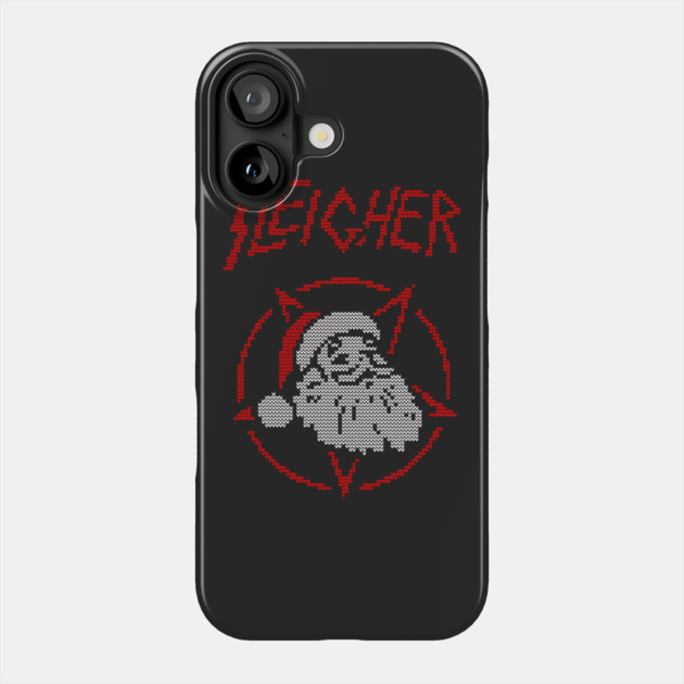 Sleigher Santa Phone Case by dumbshirts