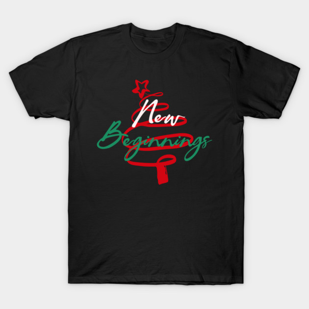 New Beginnings 2026 Themed Holiday Tee T-Shirt by TurnEffect