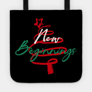 New Beginnings 2026 Themed Holiday Tee Tote