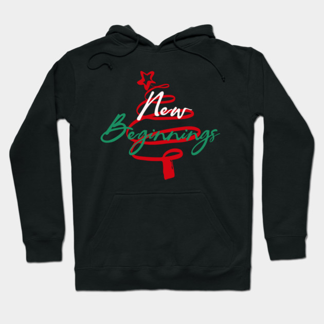 New Beginnings 2026 Themed Holiday Tee Hoodie by TurnEffect
