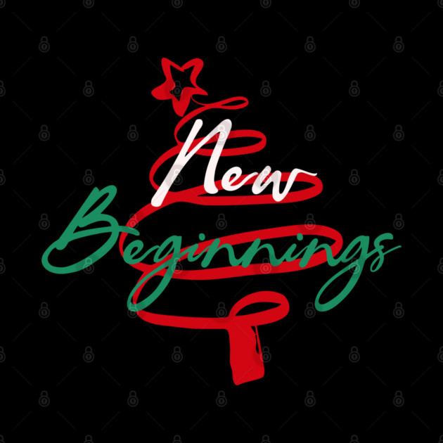 New Beginnings 2026 Themed Holiday Tee by TurnEffect