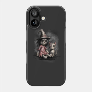 Ragdoll Witch and Cat Phone Case
