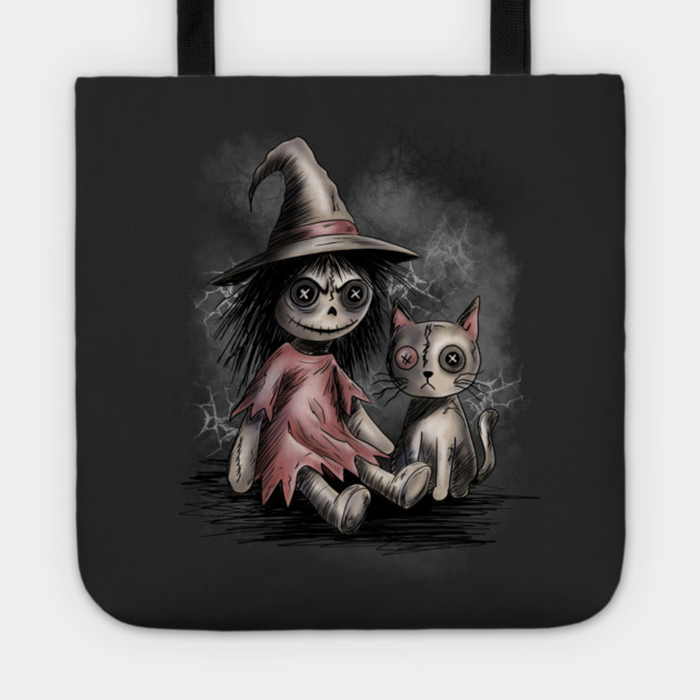 Ragdoll Witch and Cat Tote by H. R. Sinclair