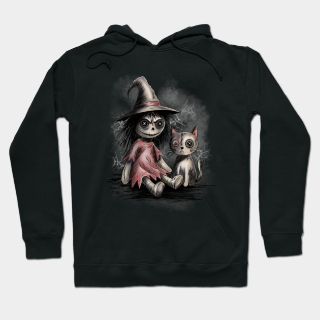 Ragdoll Witch and Cat Hoodie by H. R. Sinclair