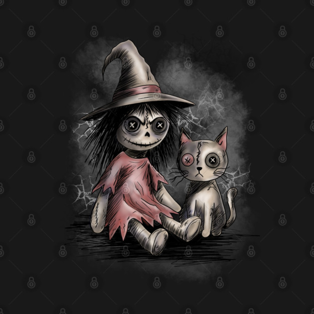 Ragdoll Witch and Cat by H. R. Sinclair