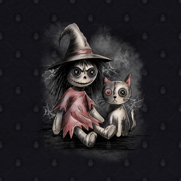Ragdoll Witch and Cat by H. R. Sinclair