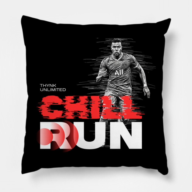 Chill Run | Smooth Pace, Calm Mind, Endless Flow Pillow by Muhammad Naveed Khan