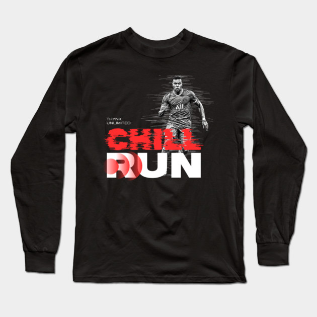Chill Run | Smooth Pace, Calm Mind, Endless Flow Long Sleeve T-Shirt by Muhammad Naveed Khan
