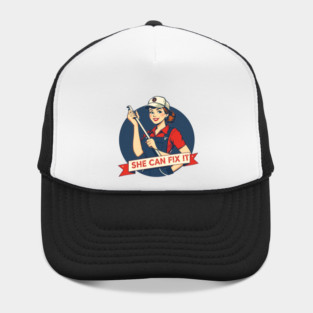 She Can Fix It | Strong Mind, Skilled Hands, Fearless Energy Hat