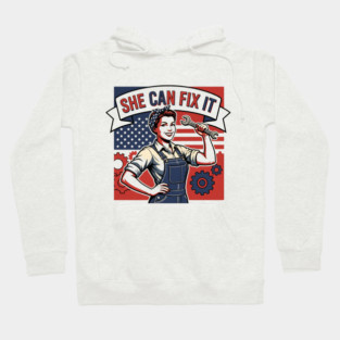 She Can Fix It | Built Strong, Thinks Smart, Gets It Done Hoodie