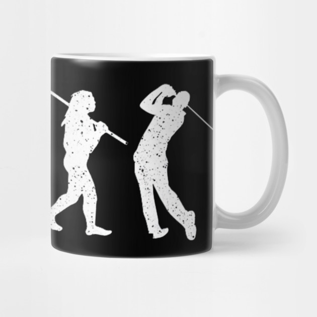 Evolution Of Golfer Dad Grandpa Golfing Lover Golf Player by yangho