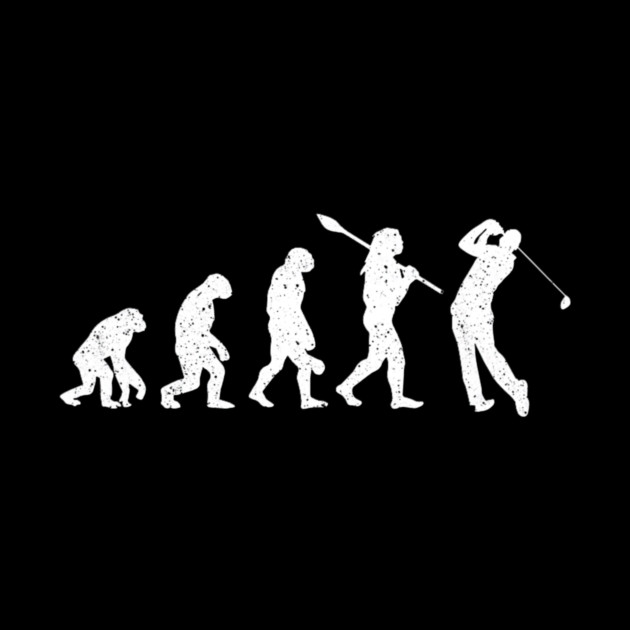 Evolution Of Golfer Dad Grandpa Golfing Lover Golf Player by yangho