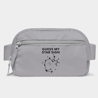 Guess My Star Sign – Sagittarius Zodiac, Astrology Constellation - Black Print Bag