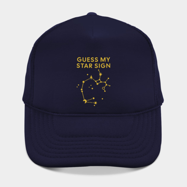 Guess My Star Sign – Sagittarius Zodiac, Astrology Constellation - Classic Gold Print by Designed By Marty