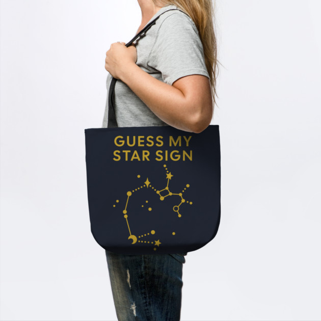 Guess My Star Sign – Sagittarius Zodiac, Astrology Constellation - Classic Gold Print by Designed By Marty