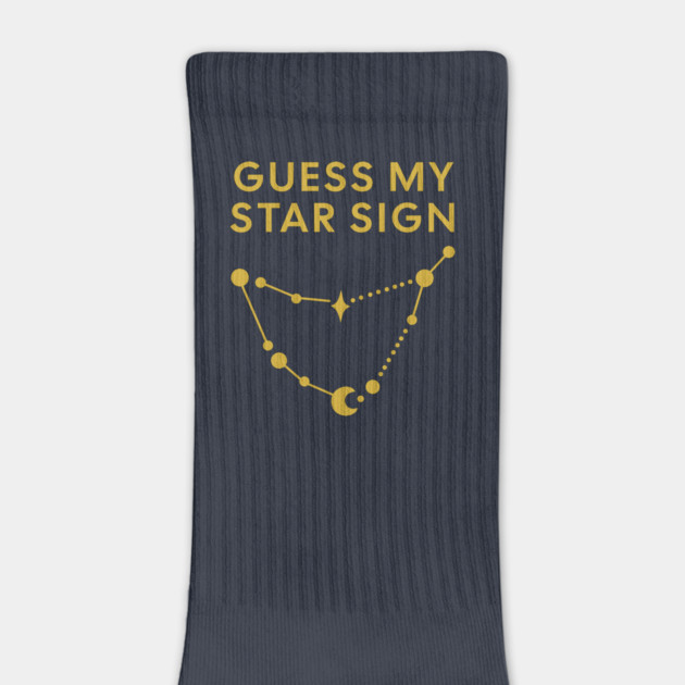 Guess My Star Sign – Capricorn Zodiac, Astrology Constellation - Classic Gold Print by Designed By Marty