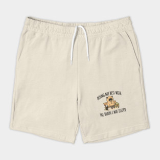 Doing My Best With The Brain I Was Issued, funny introvert design Shorts