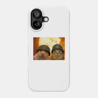 Funny Cat Hamster Explosion Selfie Phone Case