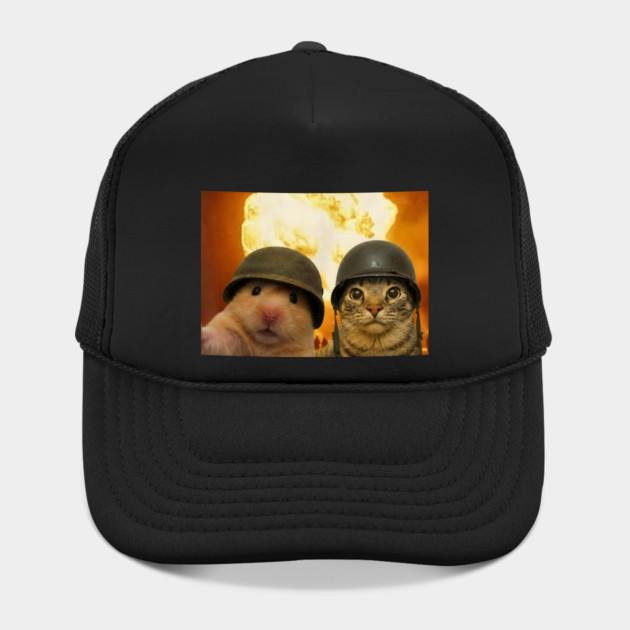 Funny Cat Hamster Explosion Selfie by Luxinda