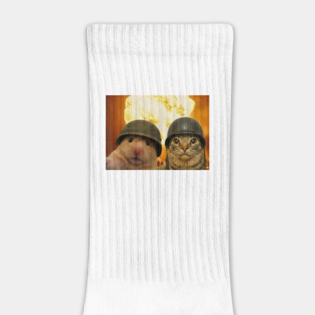 Funny Cat Hamster Explosion Selfie by Luxinda