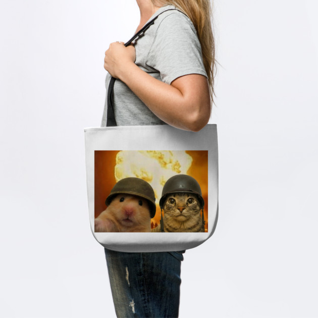 Funny Cat Hamster Explosion Selfie by Luxinda