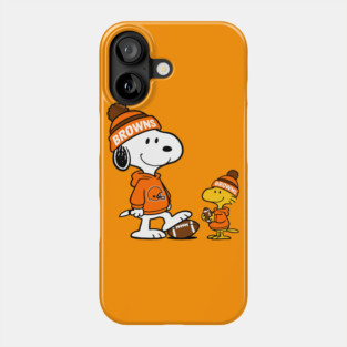 Cleveland Browns - Snoopy & Woodstock Football Style M037 Phone Case