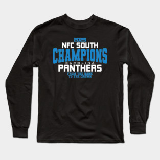 Carolina Panthers 2025 Division Champions Long Sleeve T-Shirt