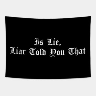 Is Lie  Liar Told You That , Hockey Romance LGBT Hockey Heated Rivalry Tapestry