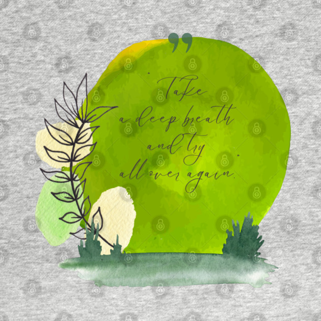 Take a deep breath. Start fresh. Try again. tee and gift items by C.Code