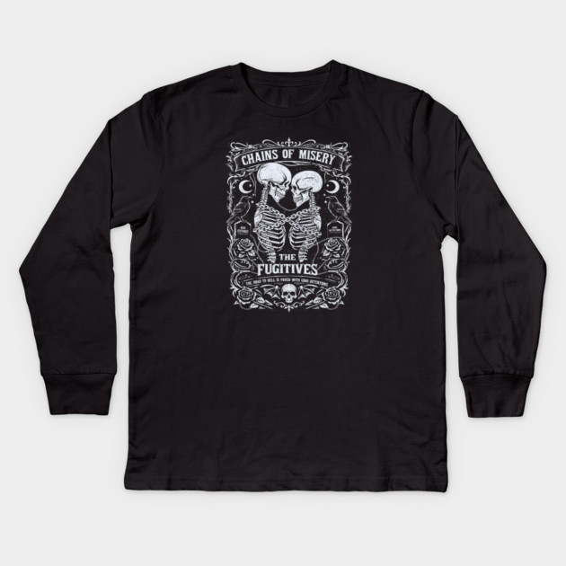 CHAINS OF MISERY Kids Long Sleeve T-Shirt by artslaves