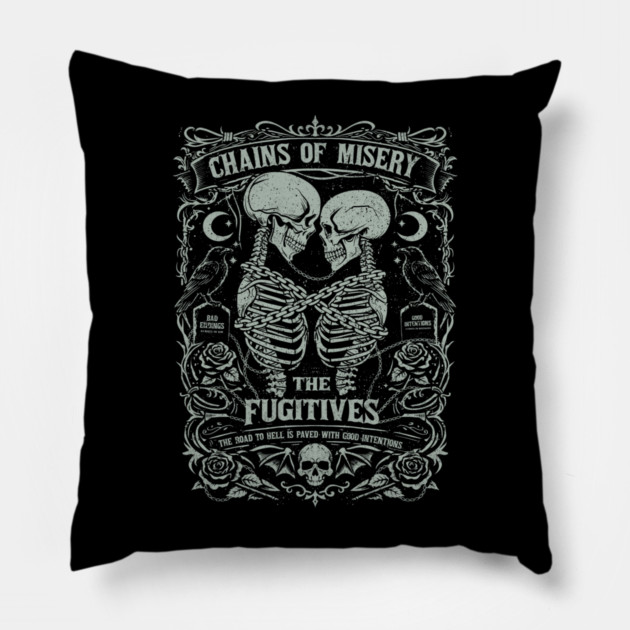 CHAINS OF MISERY Pillow by artslaves
