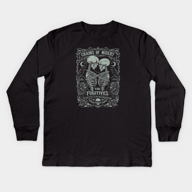 CHAINS OF MISERY Kids Long Sleeve T-Shirt by artslaves