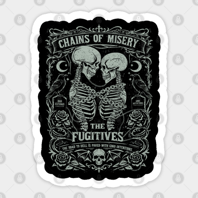 CHAINS OF MISERY Sticker by artslaves