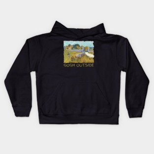 Van Gogh Starry Night Gogh Outside Kids Hoodie