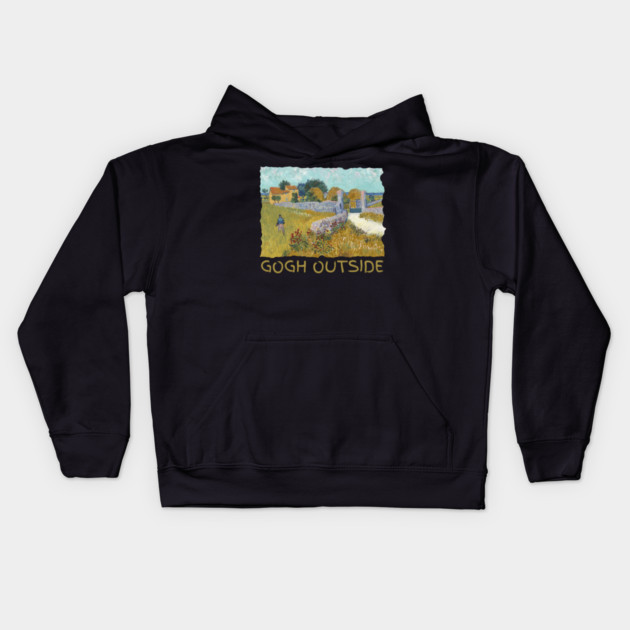 Van Gogh Starry Night Gogh Outside Kids Hoodie by The WYLD Tribe